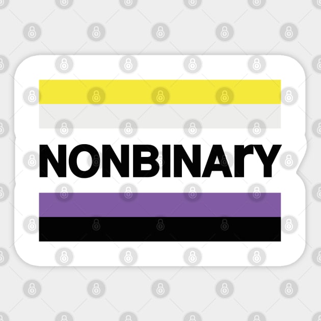 NON BINARY FLAG DESIGN LGBT COMMUNITY Sticker by revolutionlove